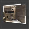 Дзеркало для ванної LED ML - 18 з підсвіткою, Smart-дисплеєм (годинник, температура) та підігрівом (антизапотівання)
